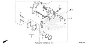 Front Brake Caliper Schematic