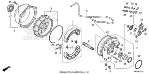 Rear Brake Panel Schematic