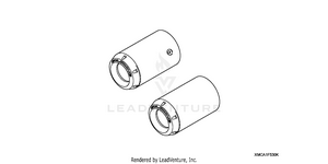 Chrome Exhaust Tips (w/gl Logo) Schematic