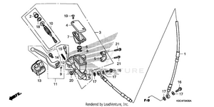 Front Brake Master Cylinder Schematic