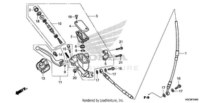 Front Brake Master Cylinder Schematic