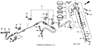 Rear Brake Master        Cylinder Schematic