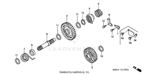 Kick Starter Spindle Schematic