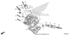 Front Cylinder Head Schematic