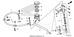 Rear Brake Master        Cylinder Schematic