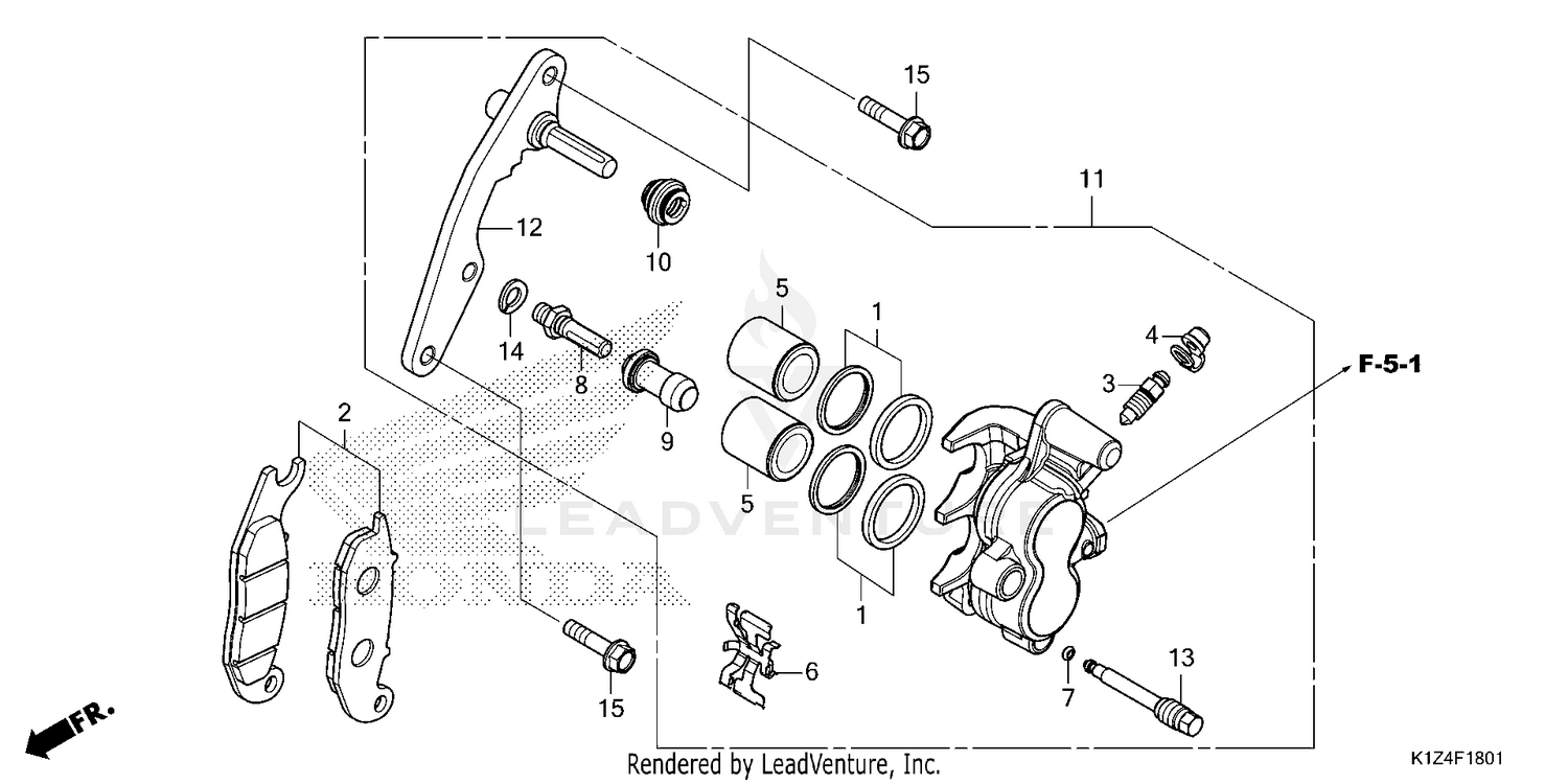 FRONT BRAKE CALIPER (2)