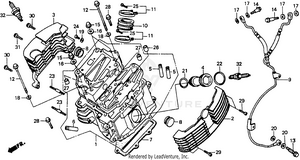 Front Cylinder Head Schematic