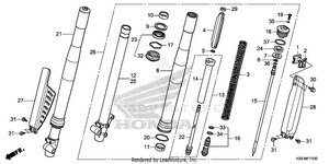 Front Fork Schematic