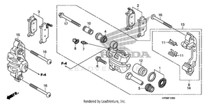 Front Brake Caliper Schematic