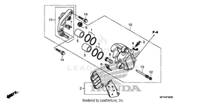 Front Brake Caliper      (vt1300cx) Schematic