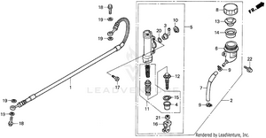 Rr. Brake Master Cyl. Schematic