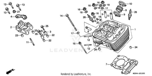 Front Cylinder Head Schematic
