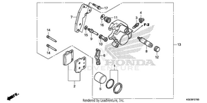 Front Brake Caliper Schematic