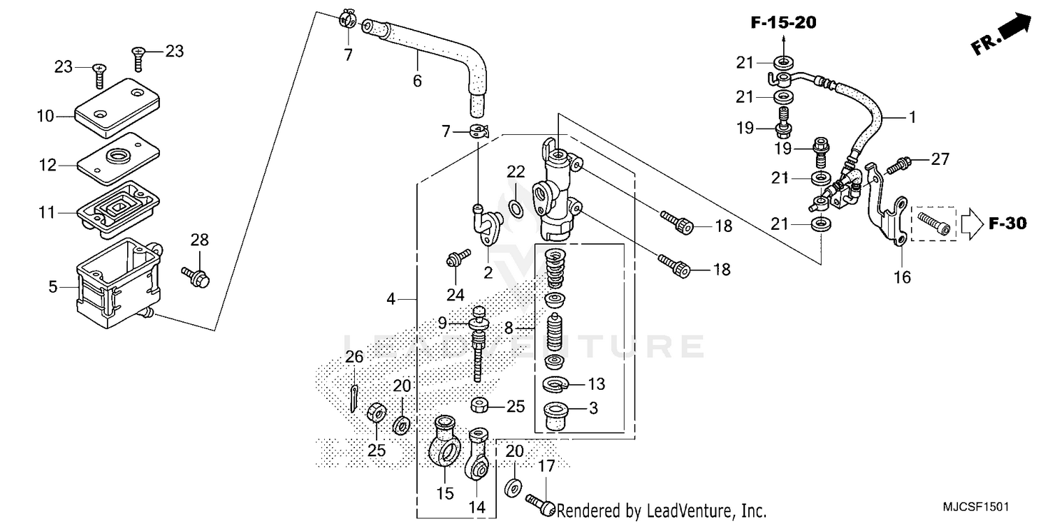 REAR BRAKE MASTER        CYLINDER (2)