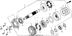 Alternator Shaft Schematic