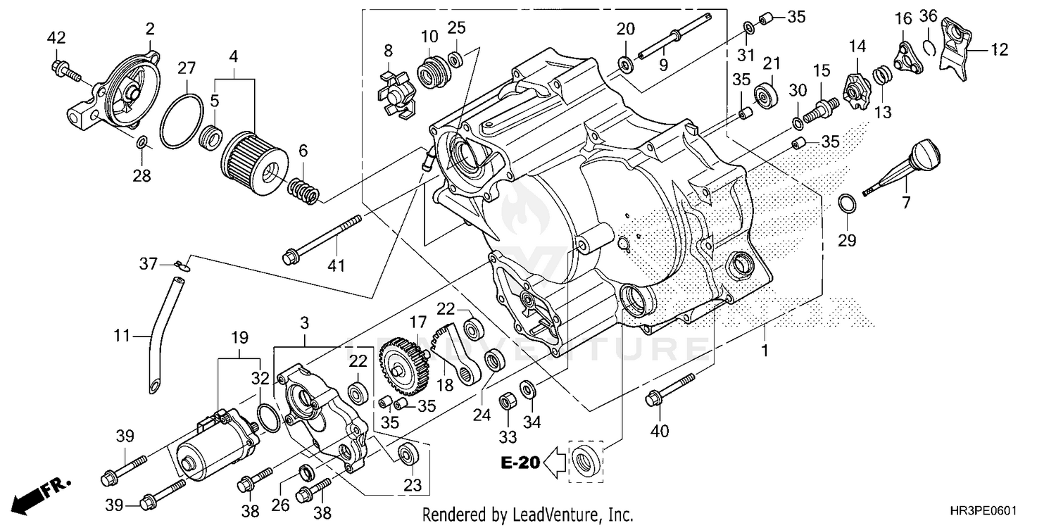 FRONT CRANKCASE COVER    (2)
