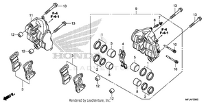 Front Brake Caliper Schematic