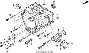 Rear Crankcase Cover Schematic