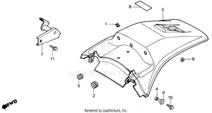 Rear Fender Schematic