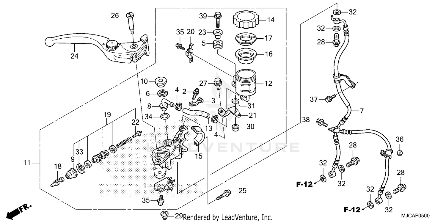 FRONT BRAKE MASTER       CYLINDER (1)