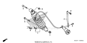 Rear Shock Absorber Schematic