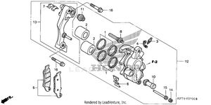 Front Brake Caliper Schematic