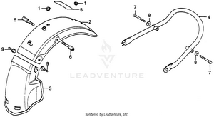 Rear Fender Schematic