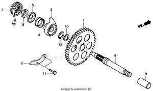Kick Starter Spindle Schematic