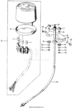 Cb/cl100speedometer K2-s2 Schematic