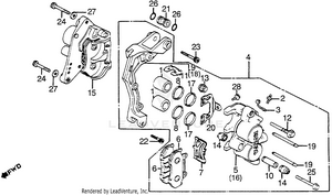 Front Brake Caliper Schematic