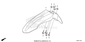 Front Fender Schematic