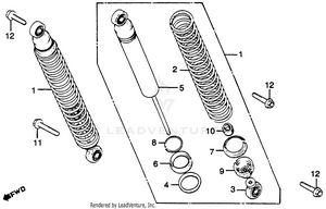 Rear Shock Absorber 79 Schematic