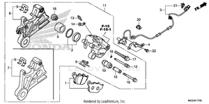 Rear Brake Caliper Schematic