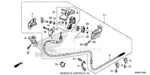 Parking Brake Lever Schematic