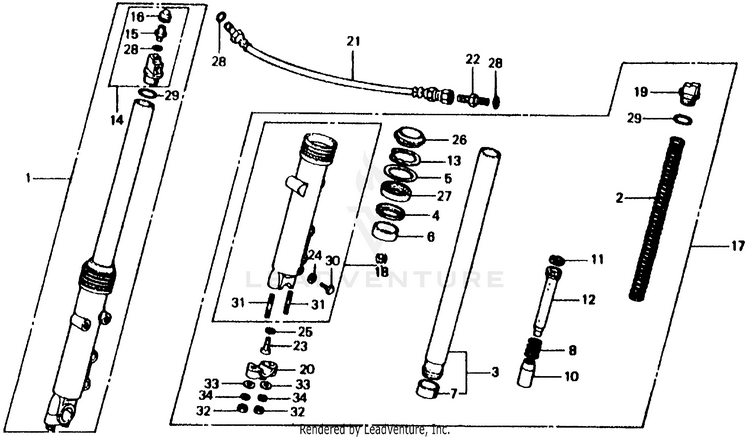 1981 Honda CB750F OEM Parts