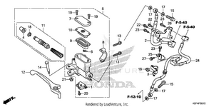Front Brake Master       Cylinder (2) Schematic
