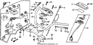 Handlebar + Top Bridge + Key Set Schematic