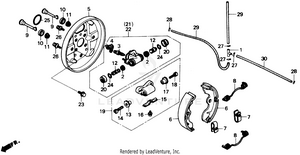 Front Brake Panel Schematic