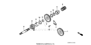 Kick Starter Spindle Schematic