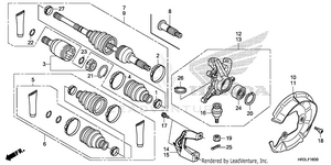 Front Knuckle@front Drive Shaft Schematic