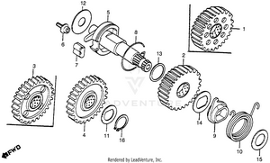 Kick Starter Spindle Schematic