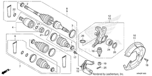 Front Knuckle@front Drive Shaft Schematic