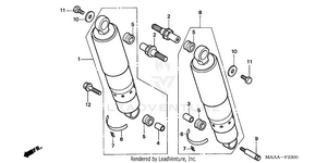 Rear Shock Absorber Schematic