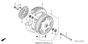 Front Wheel (vtx1300r) Schematic