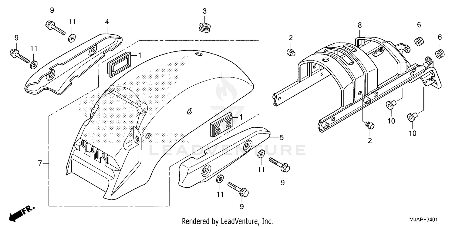 REAR FENDER (2)