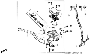 Front Brake Master Cylinder Schematic