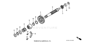 Kick Starter Spindle Schematic