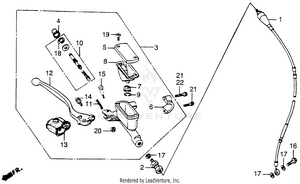 Front Brake Master Cylinder Schematic