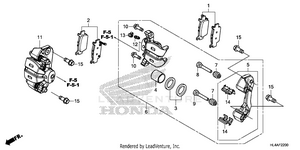 Rear Brake Caliper Schematic