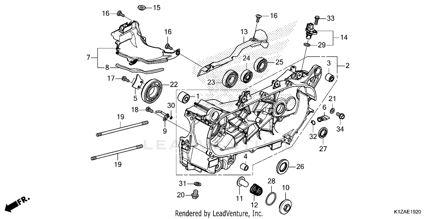 LEFT CRANKCASE